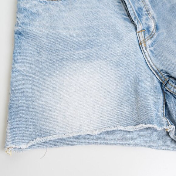 ✨ FRAME Denim Le Original Cutoff High Rise Jean Shorts Blue Light Wash Gregory - Picture 7 of 12